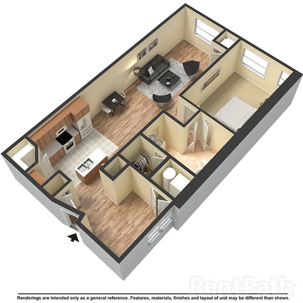 1x1 A floorplan